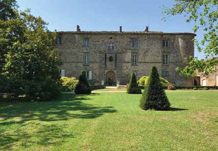 Chateau de Chassagny - Beauvallon - Monument historique - facade jardin