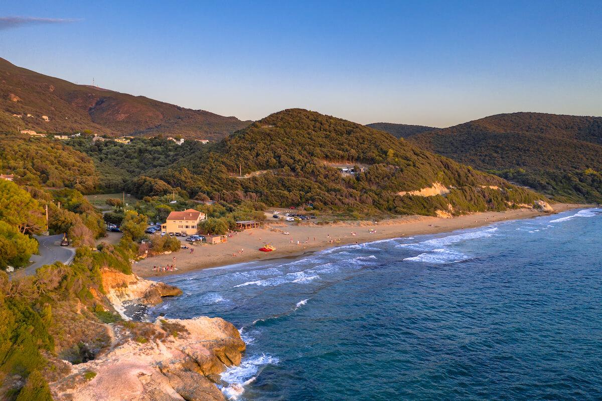 vue du cap corse en haute corse du nord