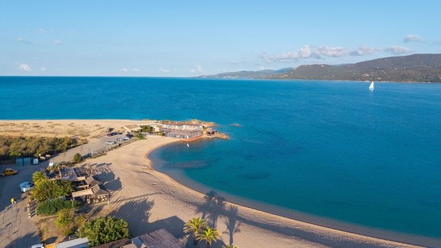 Plage du Lido et golfe du Valinco à Propriano