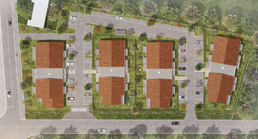 Plan de masse de la résidence Clos Chatenay à Talmont-Saint-Hilaire